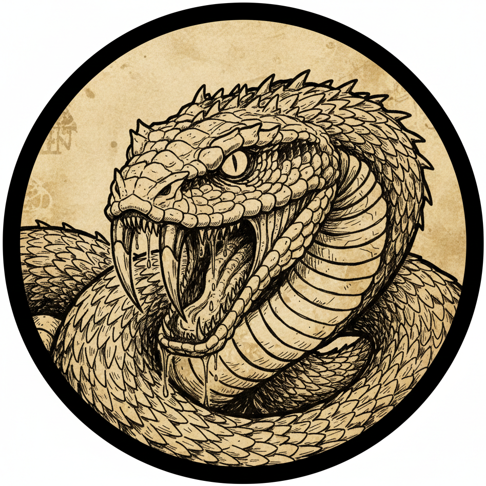 Giant Venomous Snake